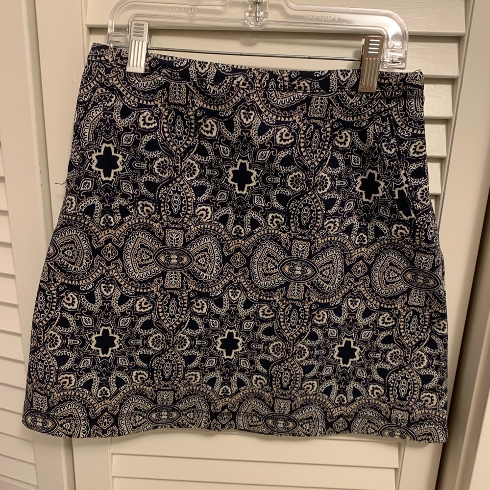 Hollister 00 A-Line Patterned Mini Skirt